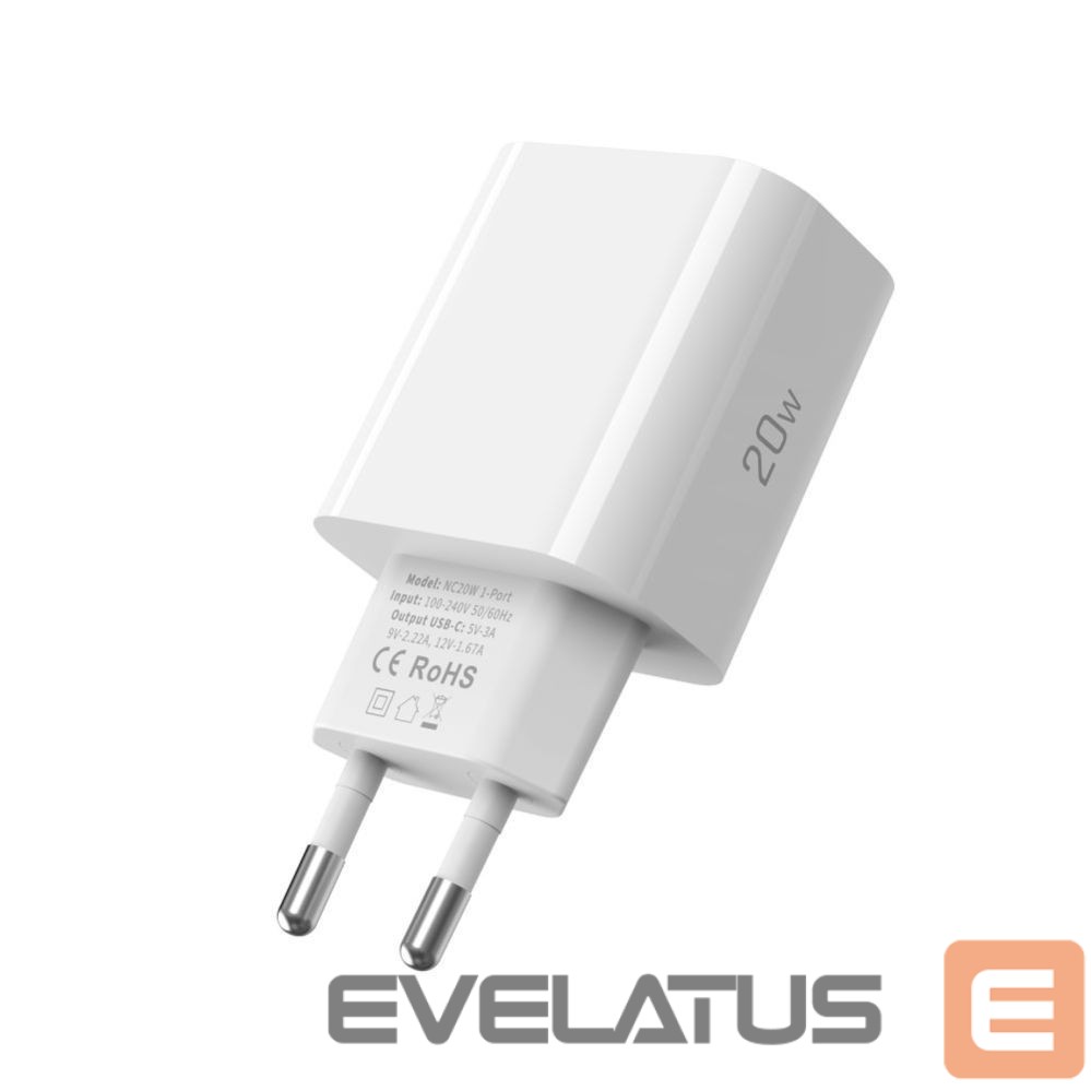 Other goods Tech-Protect Tech-Protect NC20W Wall Charger with 100 cm USB-C / Lightning Cable - White