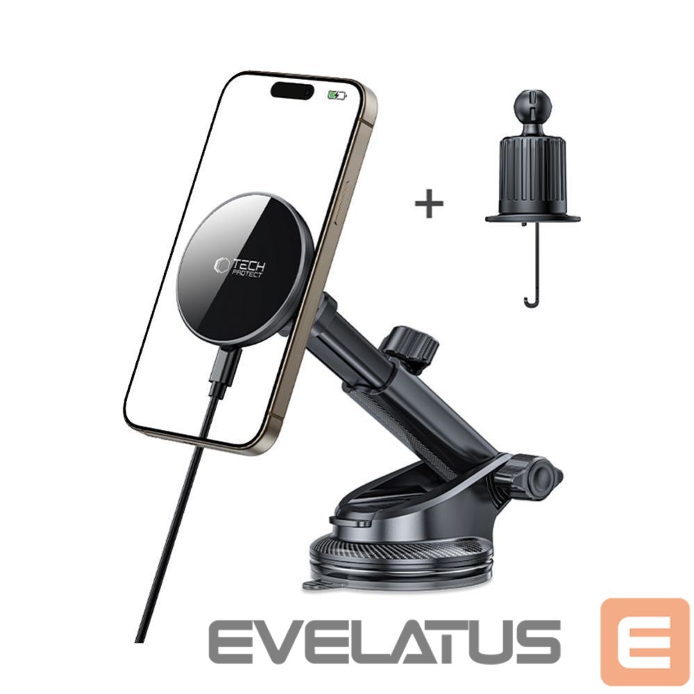 Other goods Tech-Protect Tech-Protect mm15W-V10 Magnetic MagSafe Car Holder for Cockpit/Windshield/Air Vent - Black