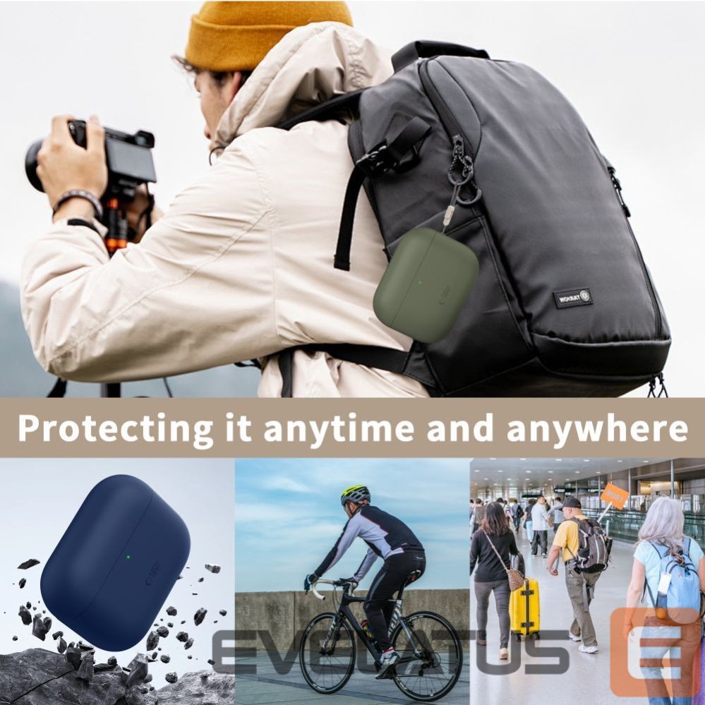 Other goods Tech-Protect Tech-Protect Silicone Case for AirPods Pro 3 - Black