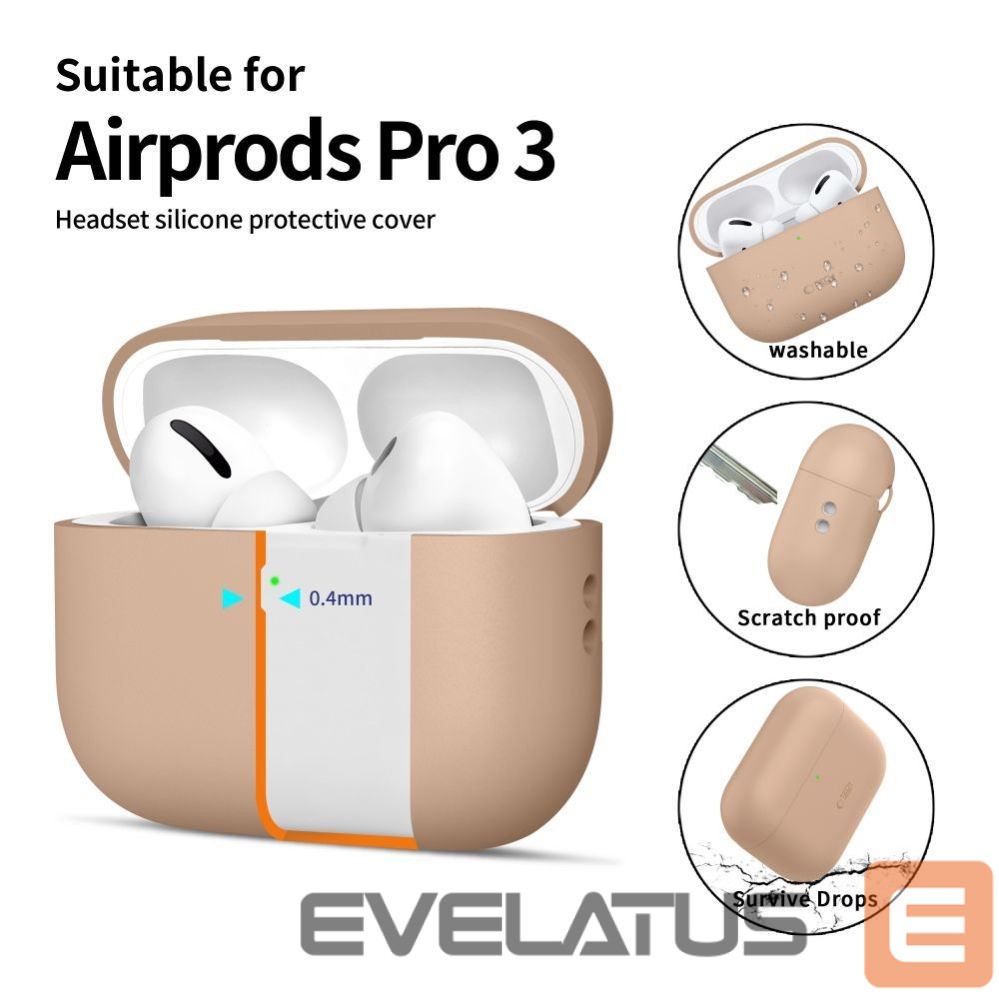 Other goods Tech-Protect Tech-Protect Silicone Case for AirPods Pro 3 - Beige