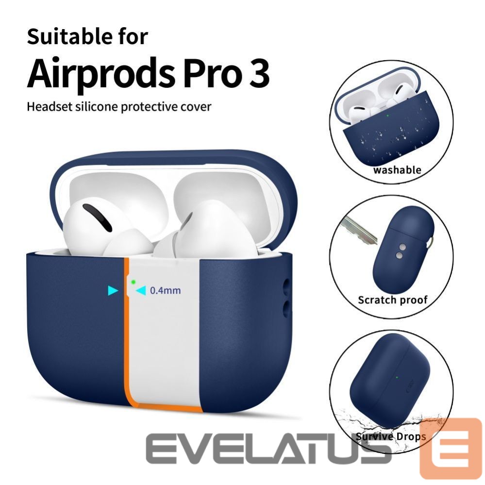 Other goods Tech-Protect Tech-Protect Silicone Case for AirPods Pro 3 - Navy Blue