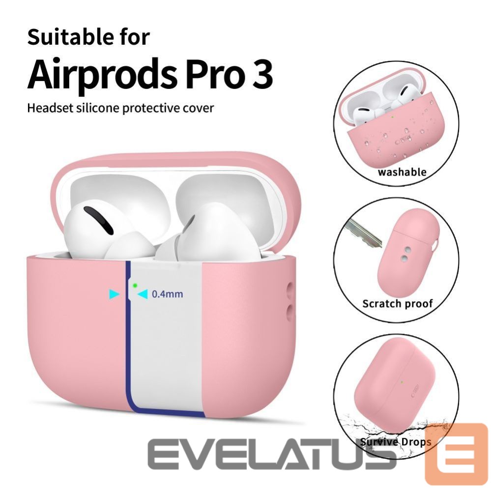 Other goods Tech-Protect Tech-Protect Silicone Case for AirPods Pro 3 - Pink