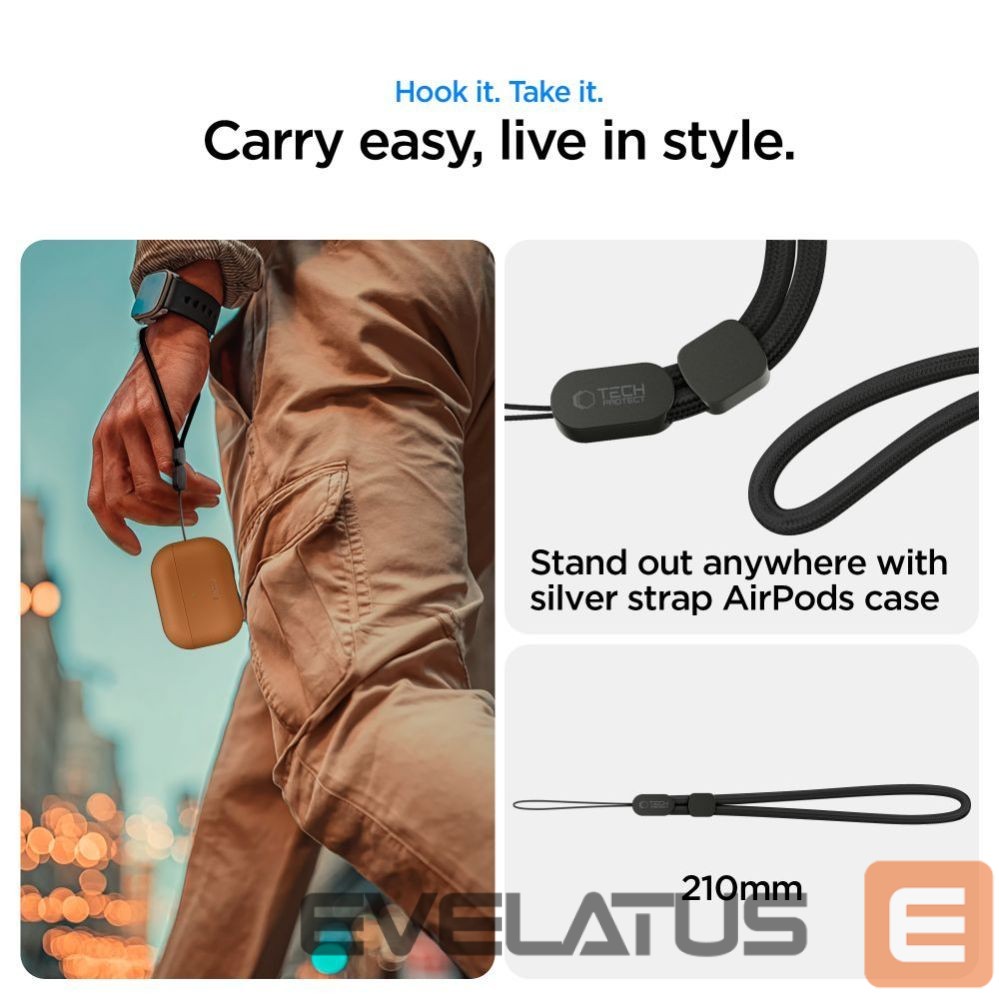 Other goods Tech-Protect Tech-Protect NaturalFit Case for AirPods Pro 3 - Brown
