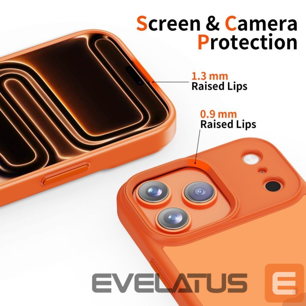 Other goods Tech-Protect Tech-Protect MagMat case for iPhone 17 Pro - orange and matte
