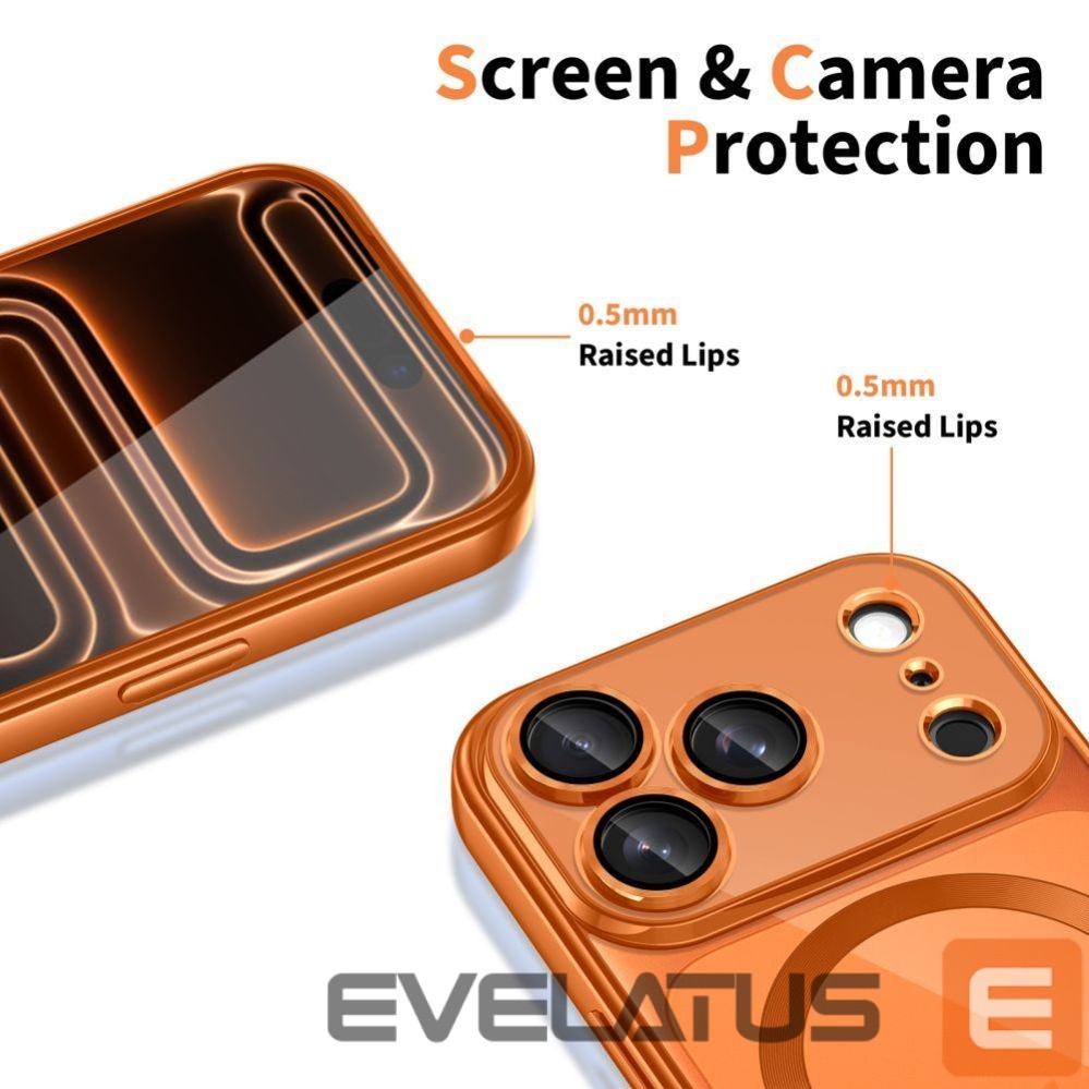 Other goods Tech-Protect Tech-Protect MagFlex MagSafe Case for iPhone 17 Pro - Transparent Orange