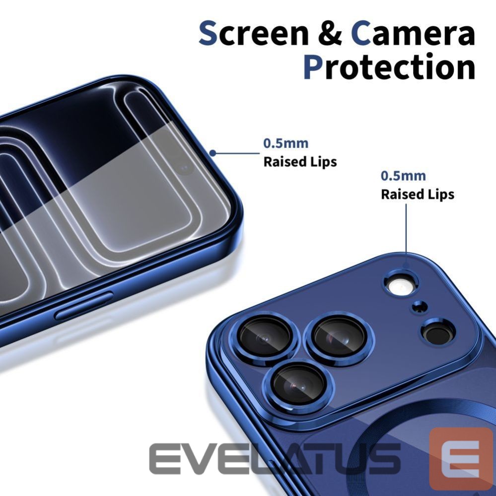 Other goods Tech-Protect Tech-Protect MagFlex MagSafe Case for iPhone 17 Pro Max - Clear Navy Blue