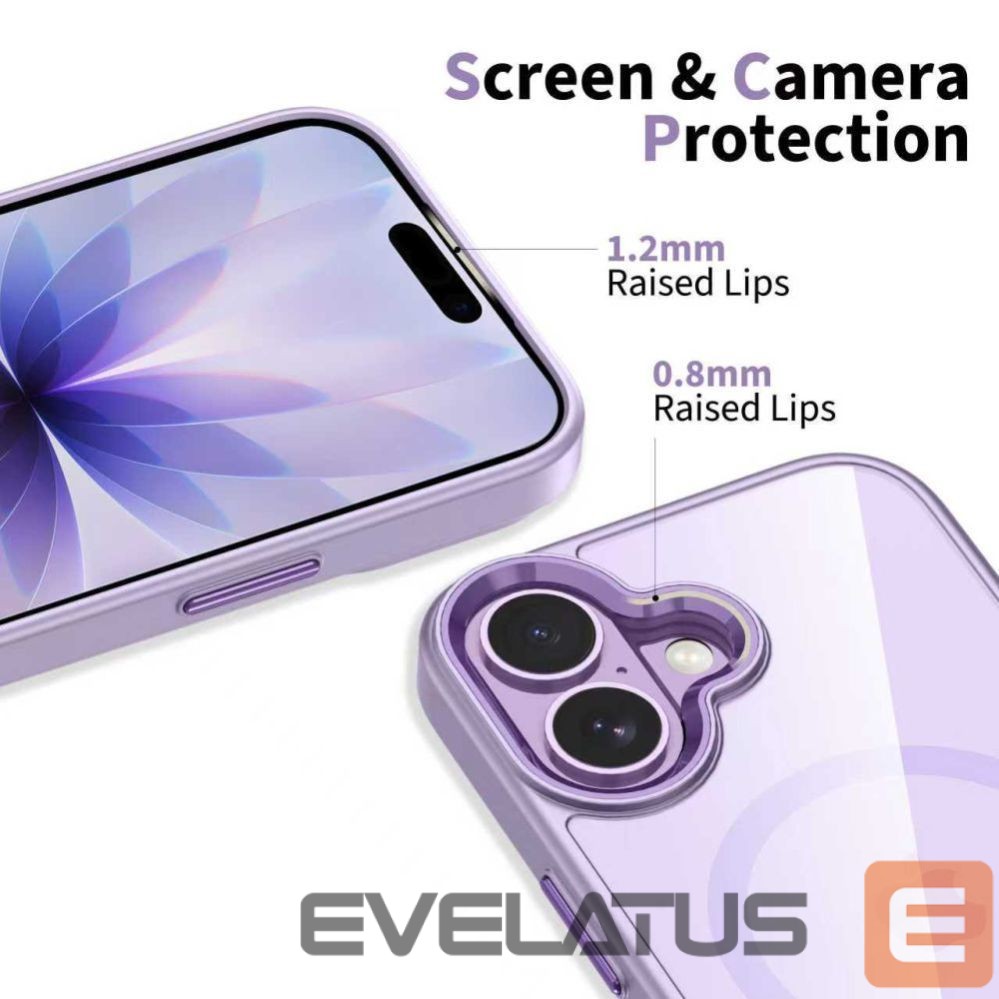 Other goods Tech-Protect Tech-Protect MagMat MagSafe Case for iPhone 17 - Transparent Purple