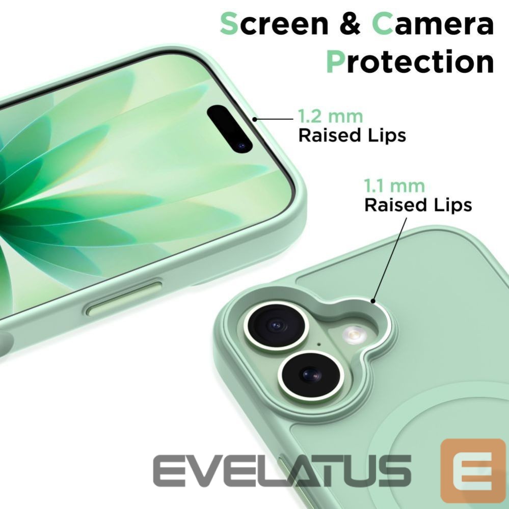 Other goods Tech-Protect Tech-Protect MagMat MagSafe Case for iPhone 17 - Transparent Green