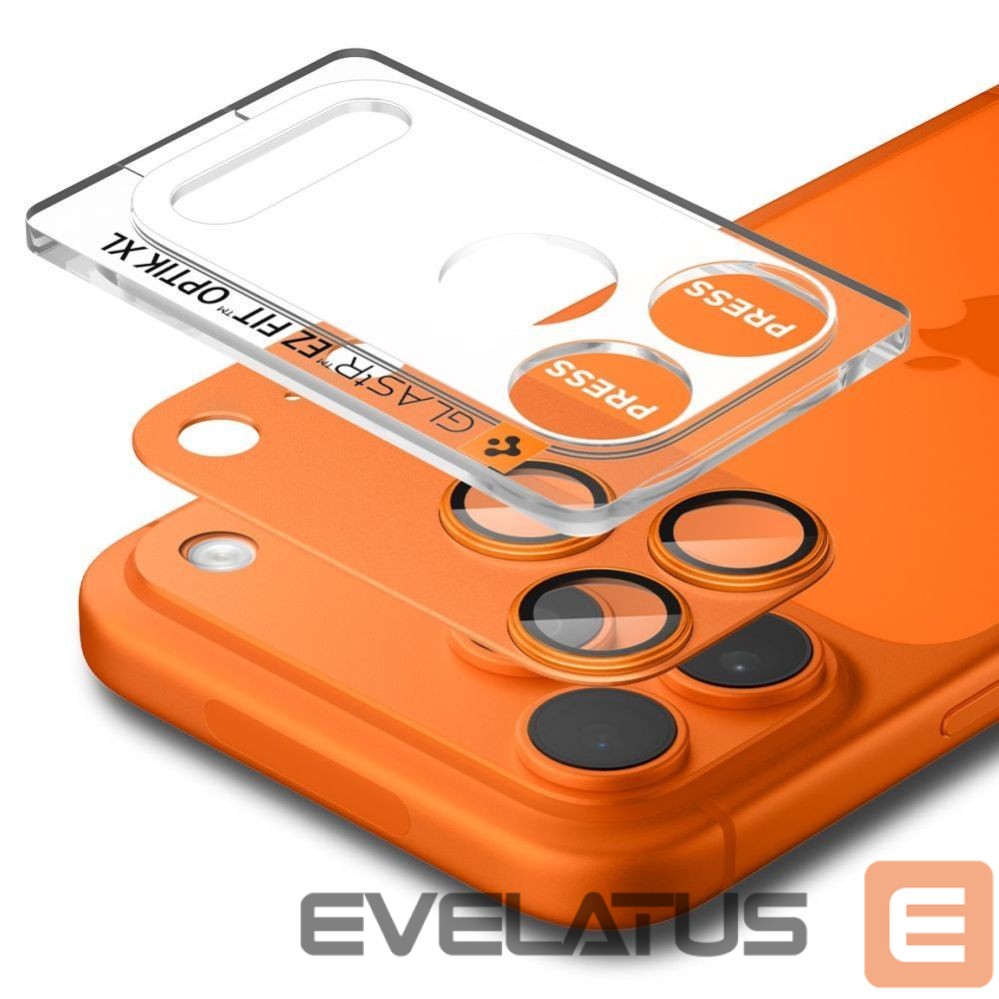 Other goods Spigen Spigen Optik Pro XL Camera Lens Glass for iPhone 17 Pro - Orange
