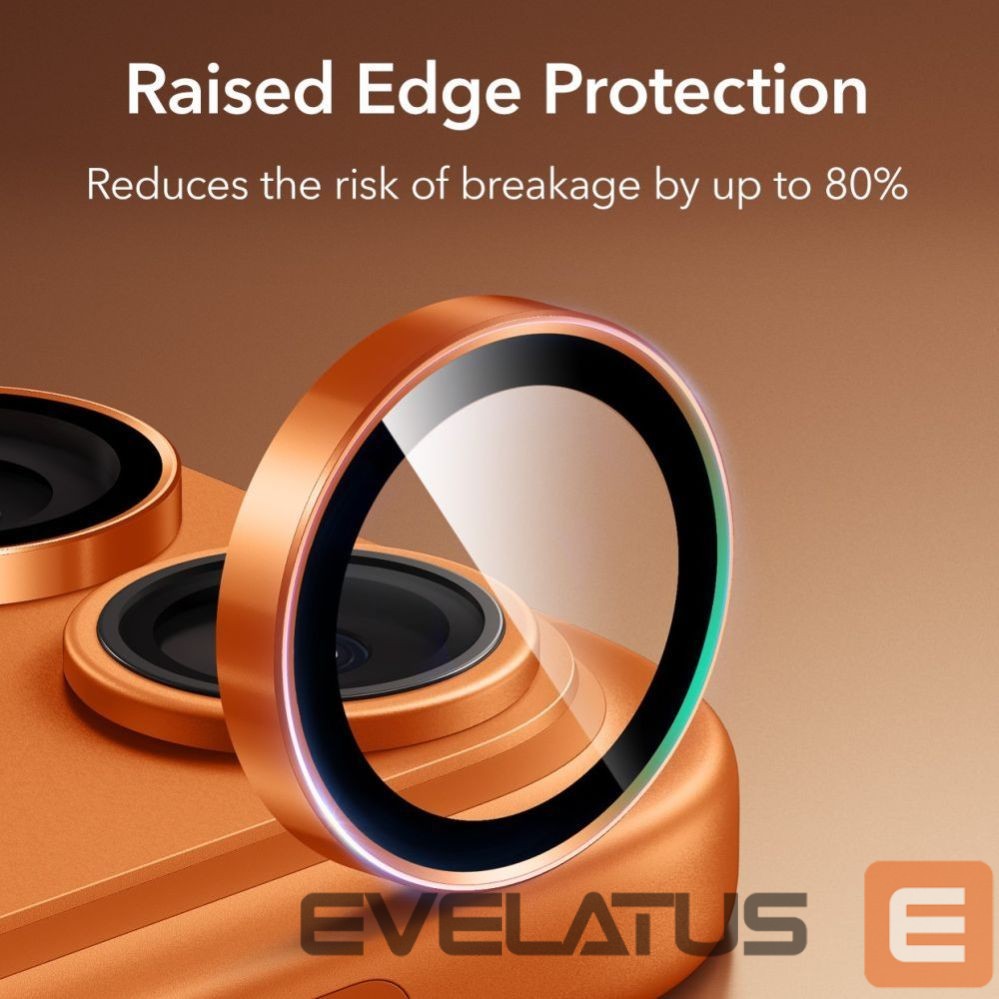 Other goods ESR ESR Armorite Camera Lens Glass for iPhone 17 Pro / Max / 15 Pro / Max / 16 Pro / Max / 17 Pro / Max - Orange