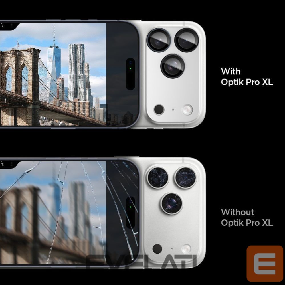 Other goods Spigen Spigen Optik Pro XL Camera Lens Glass for iPhone 17 Pro Max - Silver