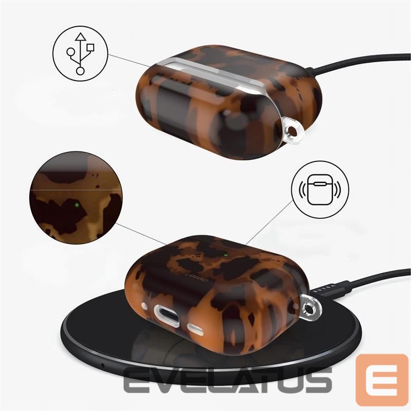 Other goods Tech-Protect Tech-Protect Lamano case for AirPods Pro 3 - black and brown