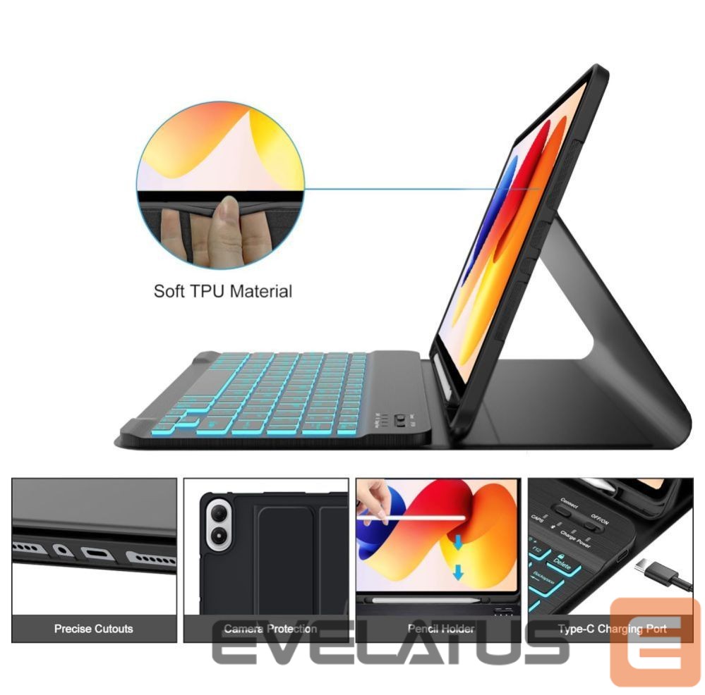 Other goods Tech-Protect Tech-Protect SC Pen Case for Xiaomi Poco Pad M1 / Redmi Pad 2 Pro 12.1 - Black
