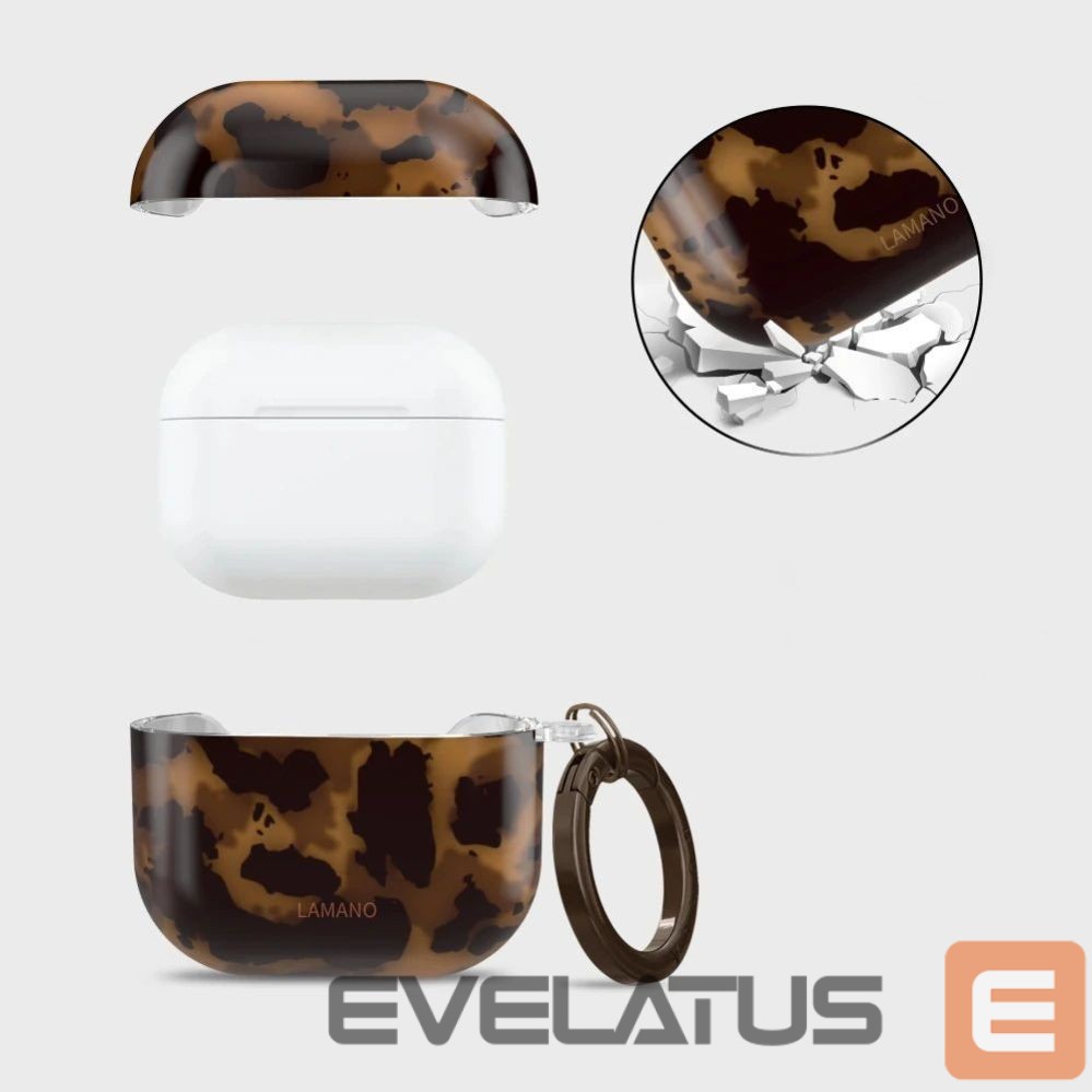 Other goods Tech-Protect Tech-Protect Lamano case for AirPods 4 - brown and black