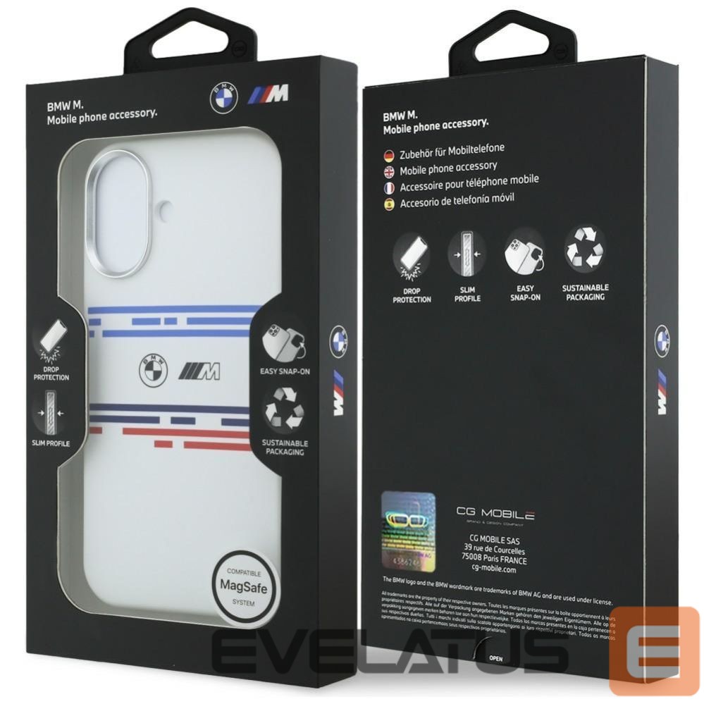 Other goods BMW BMW M Silicon Horizontal Line MagSafe Case for iPhone 17 - White