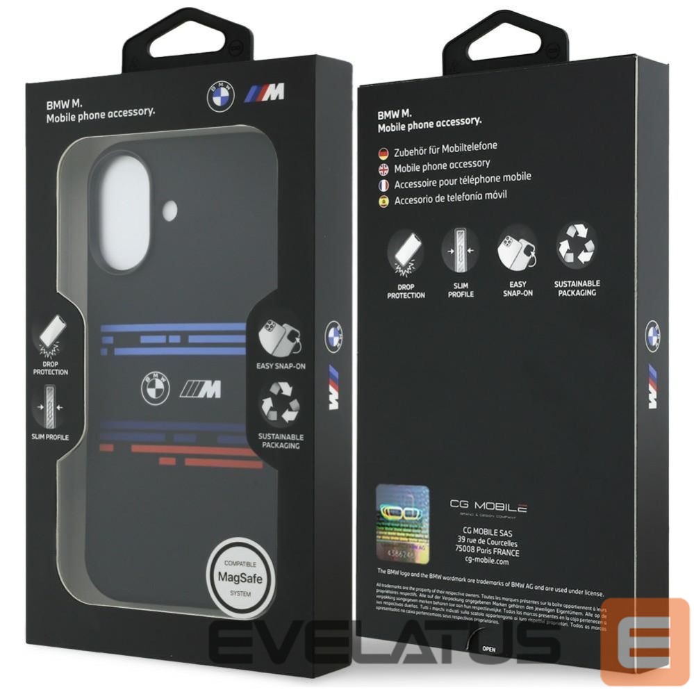 Other goods BMW BMW M Silicon Horizontal Line MagSafe Case for iPhone 17 - Black