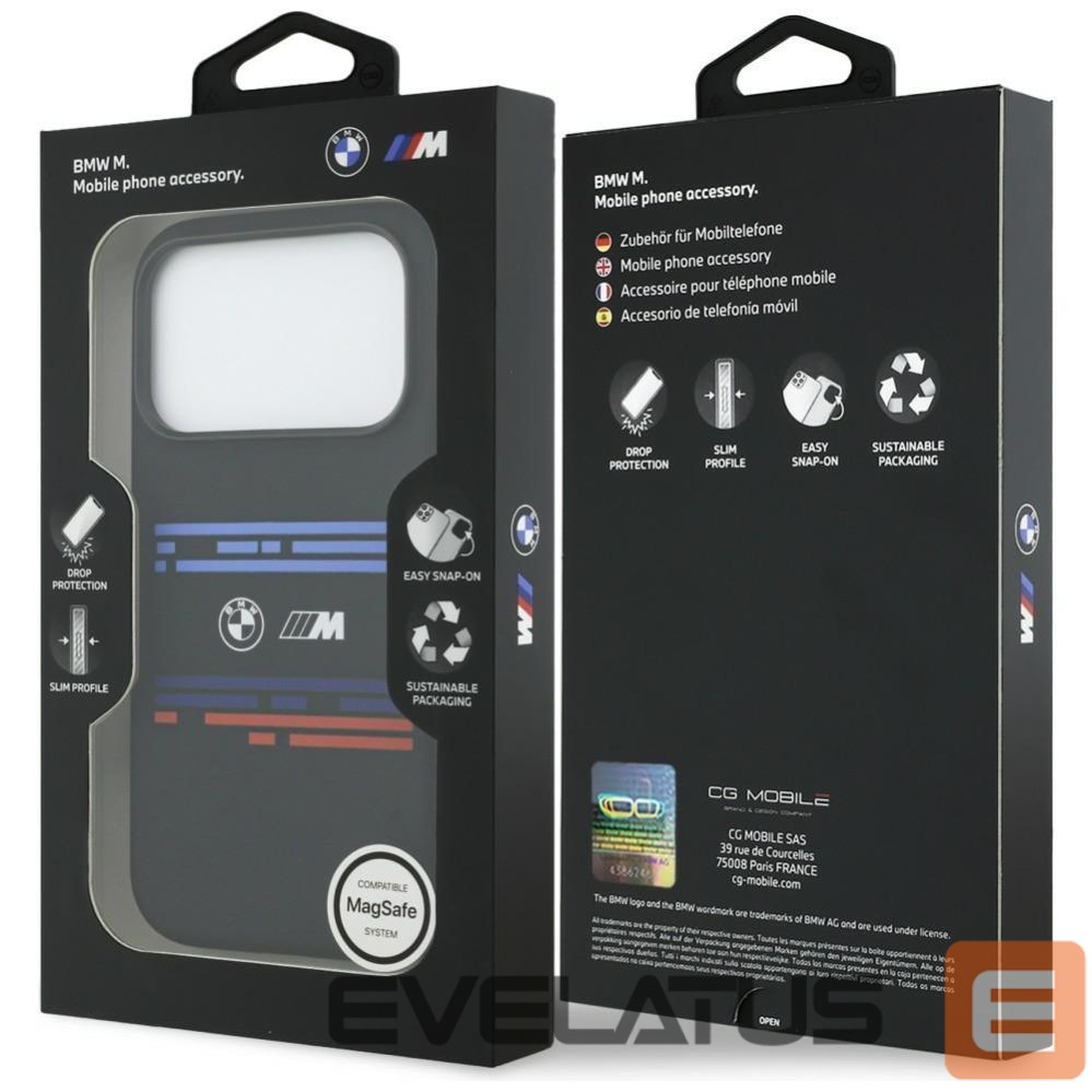 Other goods BMW BMW M Silicon Horizontal Line MagSafe Case for iPhone 17 Pro - Black