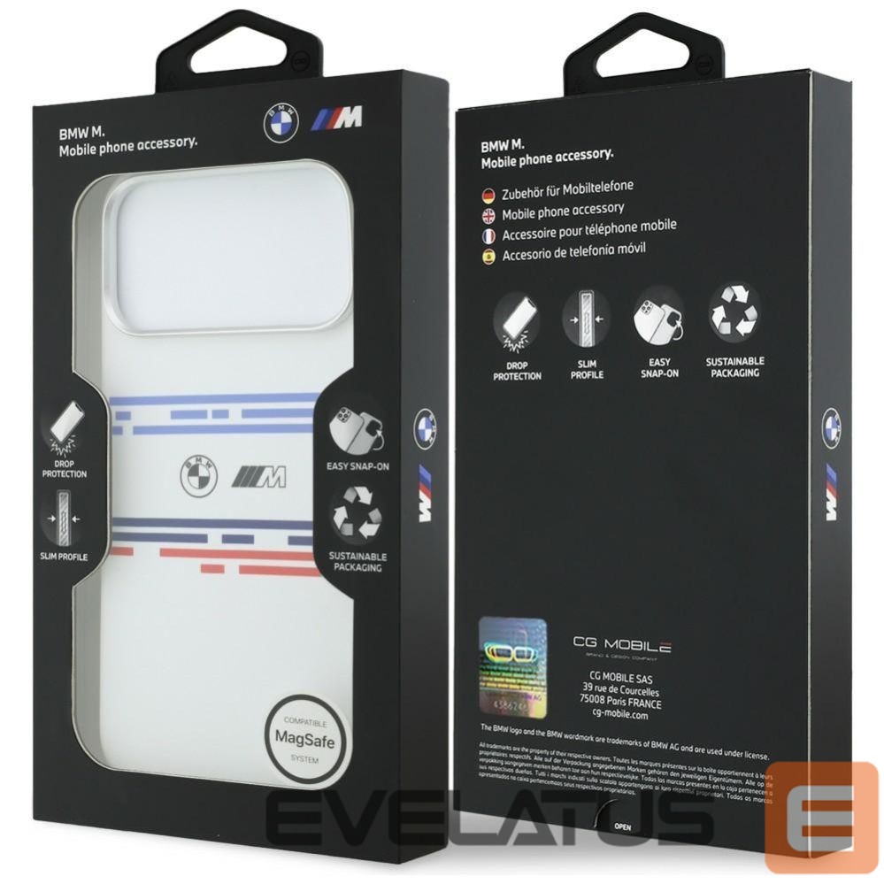 Other goods BMW BMW M Silicon Horizontal Line MagSafe Case for iPhone 17 Pro Max - White