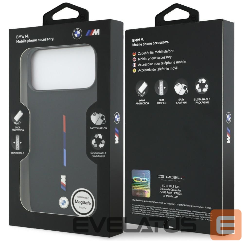 Other goods BMW BMW M Silicon Tricolor Line MagSafe Case for iPhone 17 Pro Max - Black
