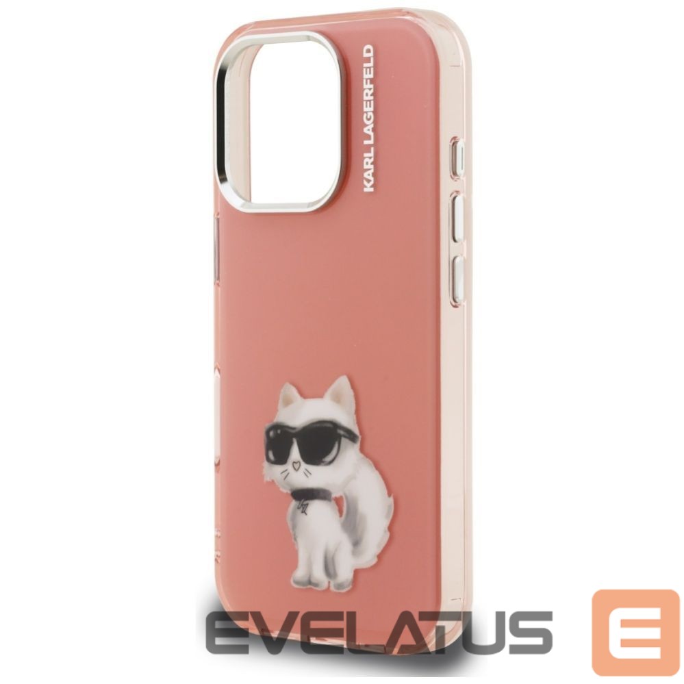 Other goods Karl Lagerfeld Karl Lagerfeld IML Aquarelle Choupette & Logo iPhone 16 Pro Case - Pink