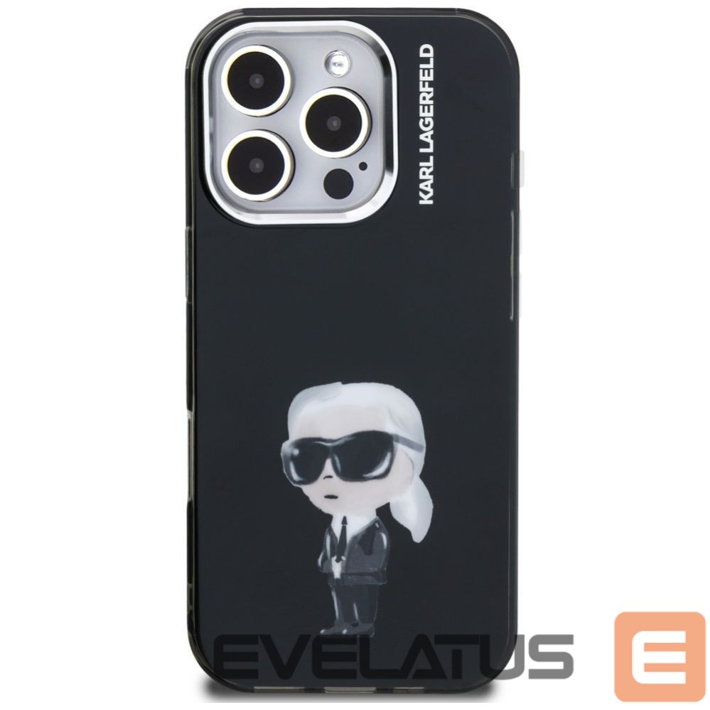 Other goods Karl Lagerfeld Karl Lagerfeld IML Aquarelle Karl & Logo MagSafe Case for iPhone 16 Pro - Black