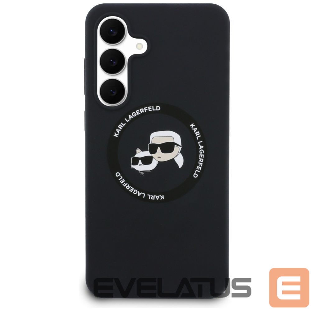 Other goods Karl Lagerfeld Karl Lagerfeld Silicone Karl & Choupette Heads MagSafe Case for Samsung Galaxy S25 FE - Black