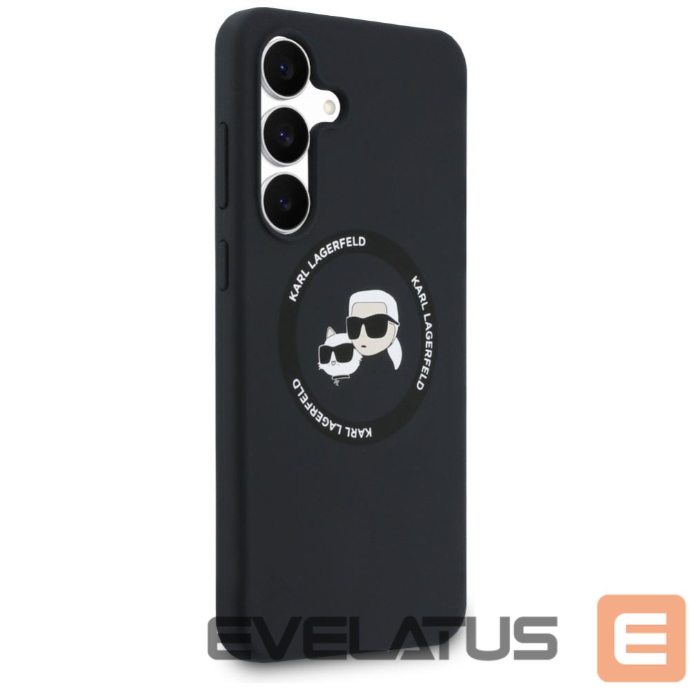 Other goods Karl Lagerfeld Karl Lagerfeld Silicone Karl & Choupette Heads MagSafe Case for Samsung Galaxy S25 FE - Black