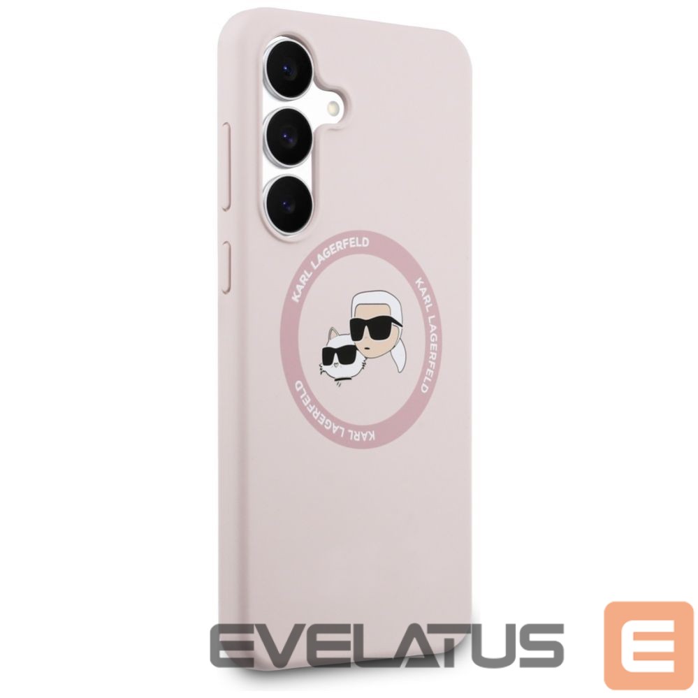 Other goods Karl Lagerfeld Karl Lagerfeld Silicone Karl & Choupette Heads MagSafe Case for Samsung Galaxy S25 FE - Pink