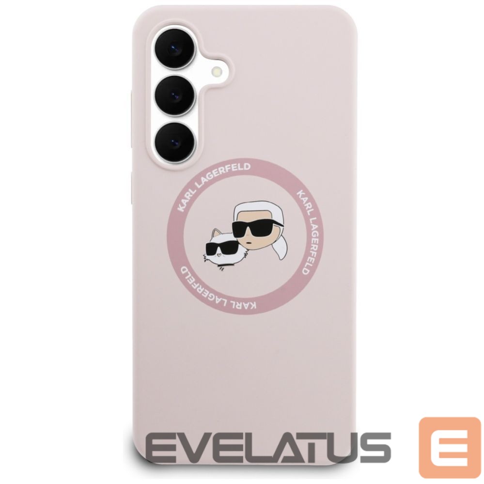 Other goods Karl Lagerfeld Karl Lagerfeld Silicone Karl & Choupette Heads MagSafe Case for Samsung Galaxy S25 FE - Pink