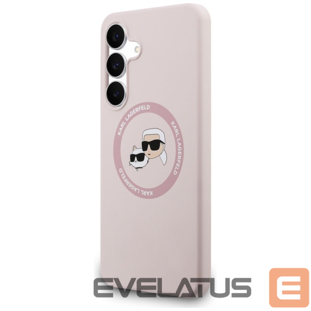 Other goods Karl Lagerfeld Karl Lagerfeld Silicone Karl & Choupette Heads MagSafe Case for Samsung Galaxy S25 FE - Pink