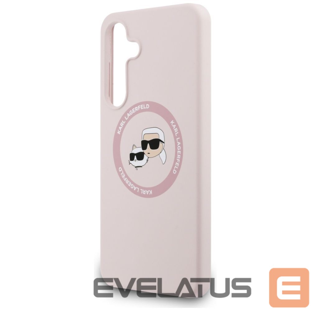 Other goods Karl Lagerfeld Karl Lagerfeld Silicone Karl & Choupette Heads MagSafe Case for Samsung Galaxy S25 FE - Pink
