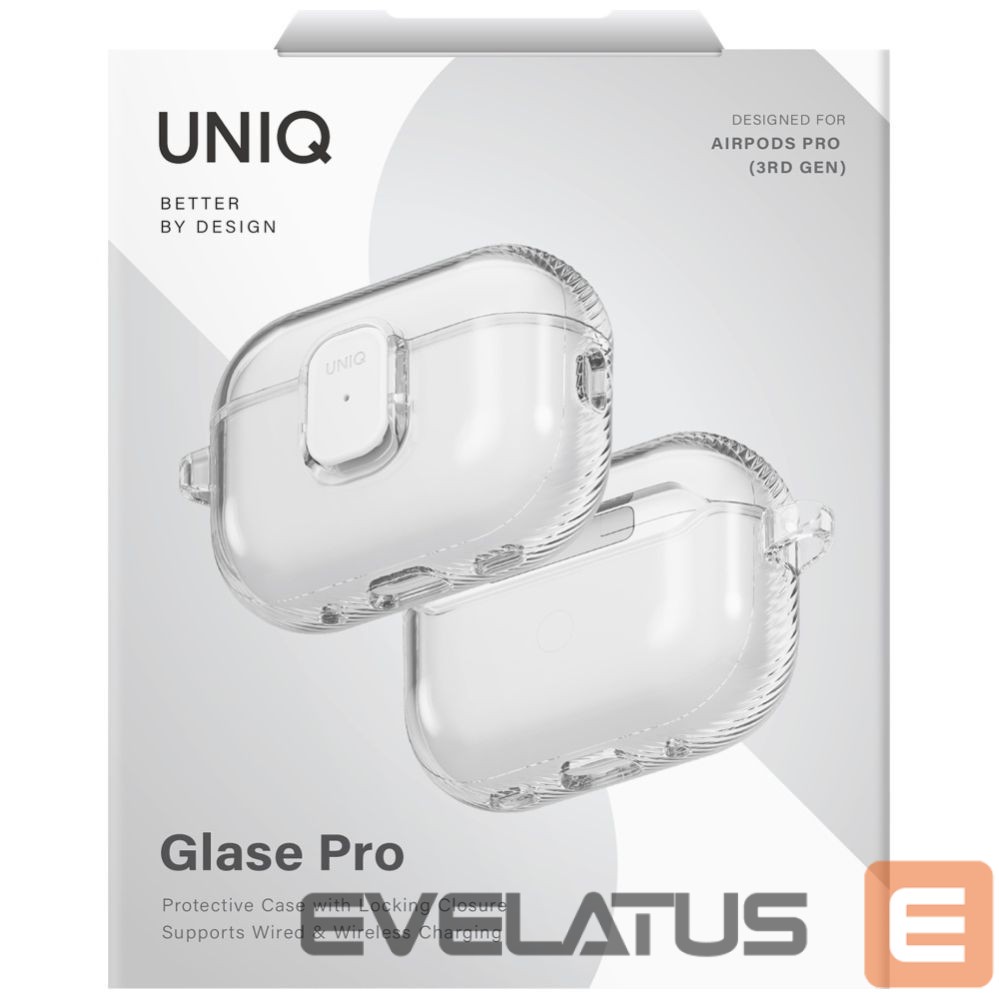 Other goods UNIQ Uniq Glase Pro Case for AirPods Pro 3 Lock Case - Transparent