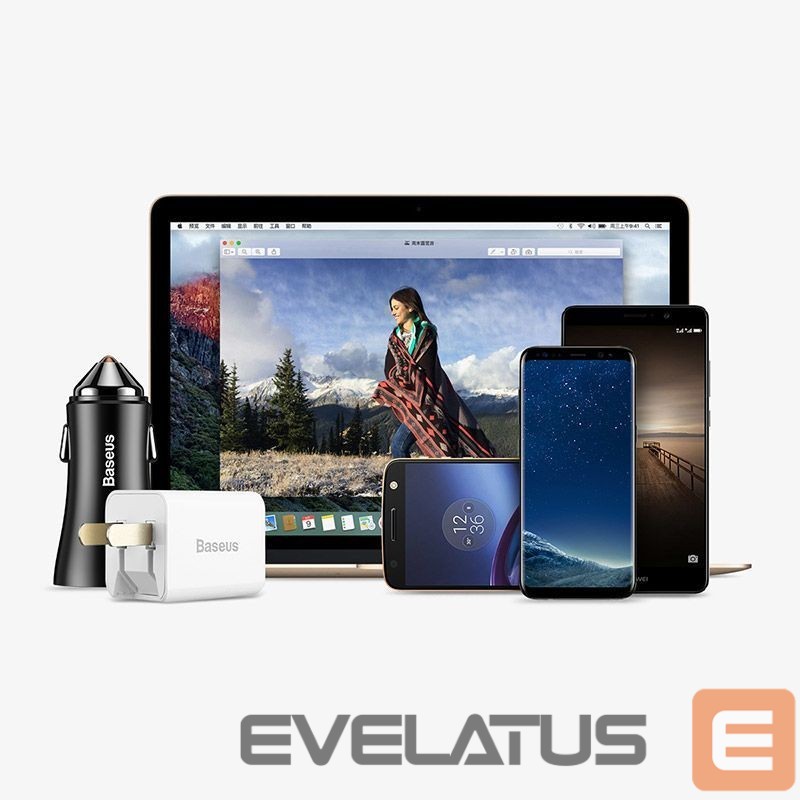 Cable Baseus Baseus Mini USB-C to USB-A adapter - black
