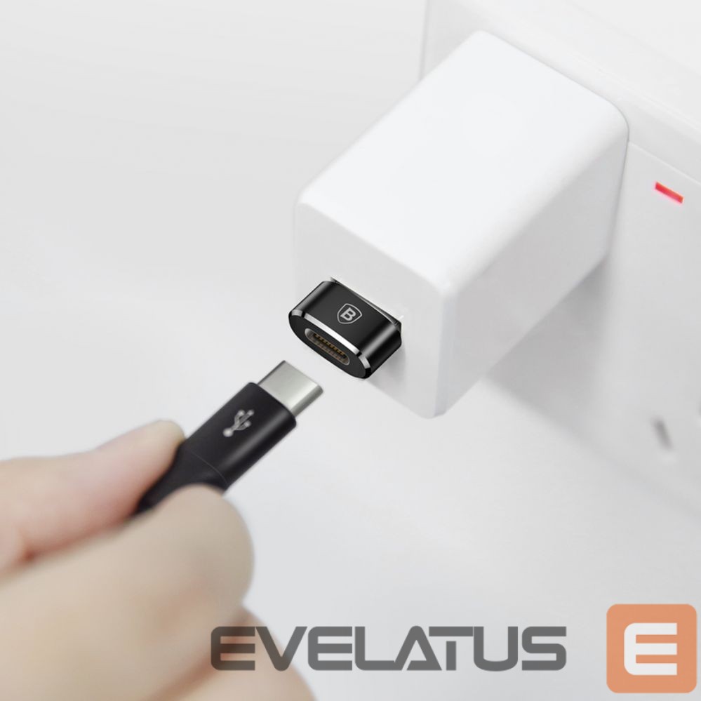 Cable Baseus Baseus Mini USB-C to USB-A adapter - black