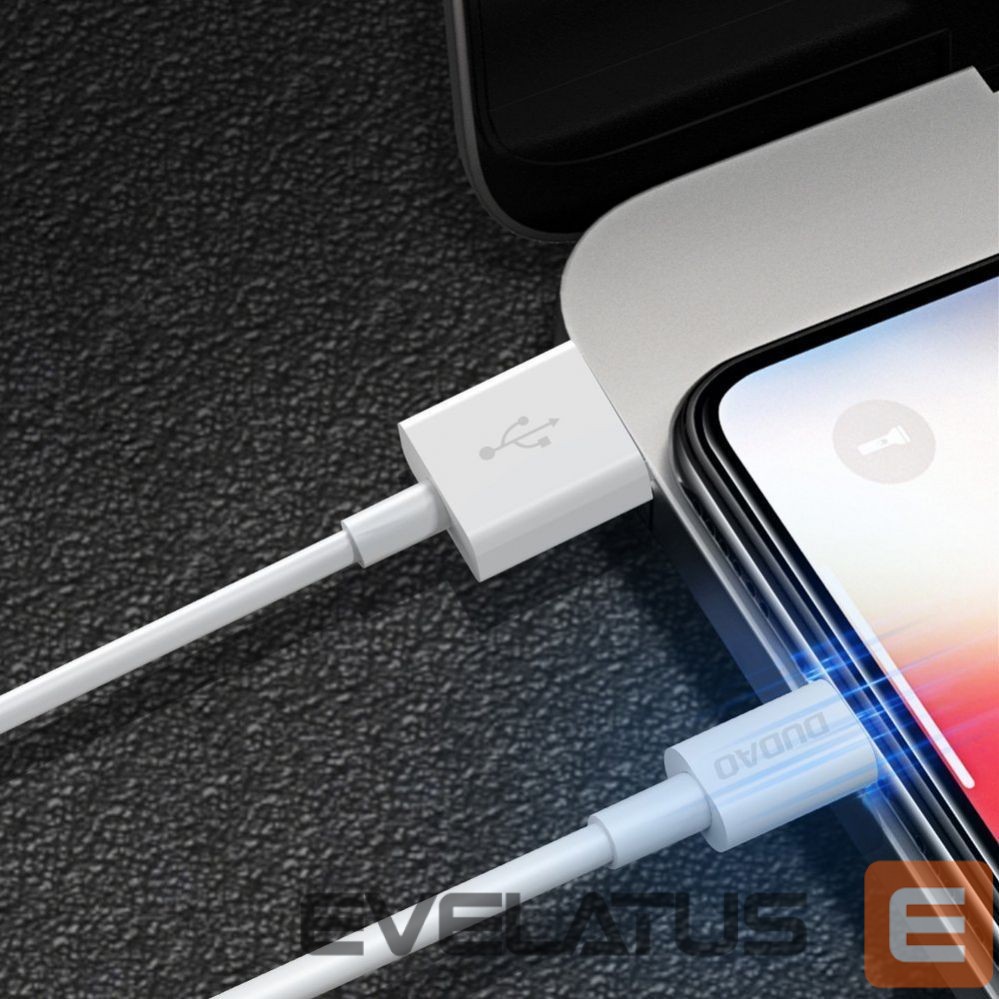 Cable Dudao Dudao cable USB / Lightning 3A 1m white (L1L white)