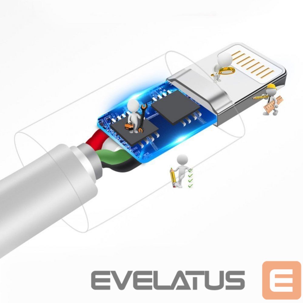 Cable Dudao Dudao cable USB / Lightning 3A 1m white (L1L white)