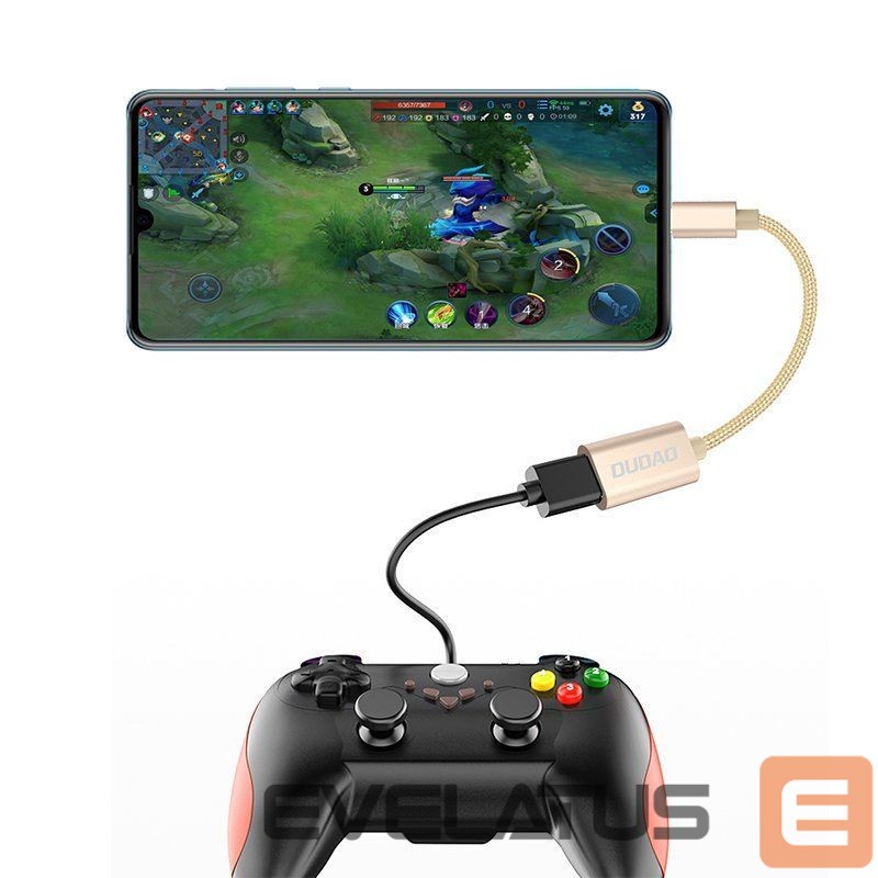 Cable Dudao Dudao adapter cable OTG USB 2.0 to USB Type C gray (L15T)