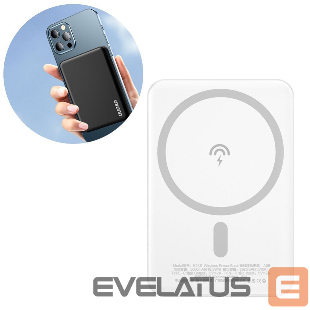 Power bank Dudao Black White