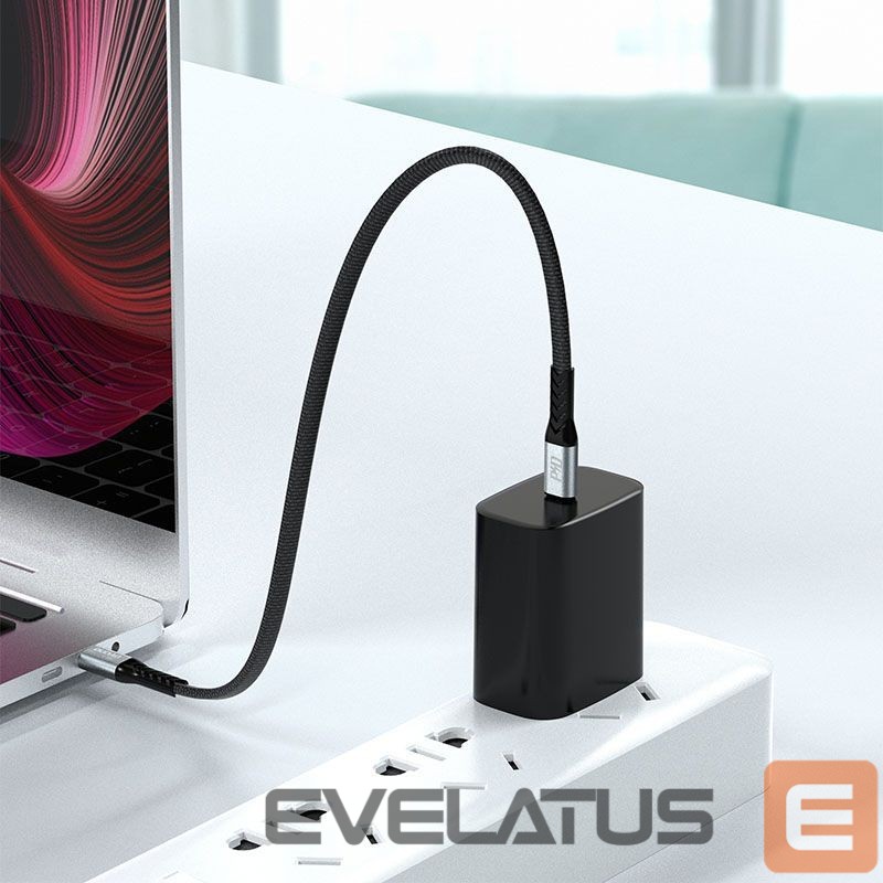 Cable Dudao Dudao L10C USB-C - USB-C PD cable 100W 5A 0.23m - black