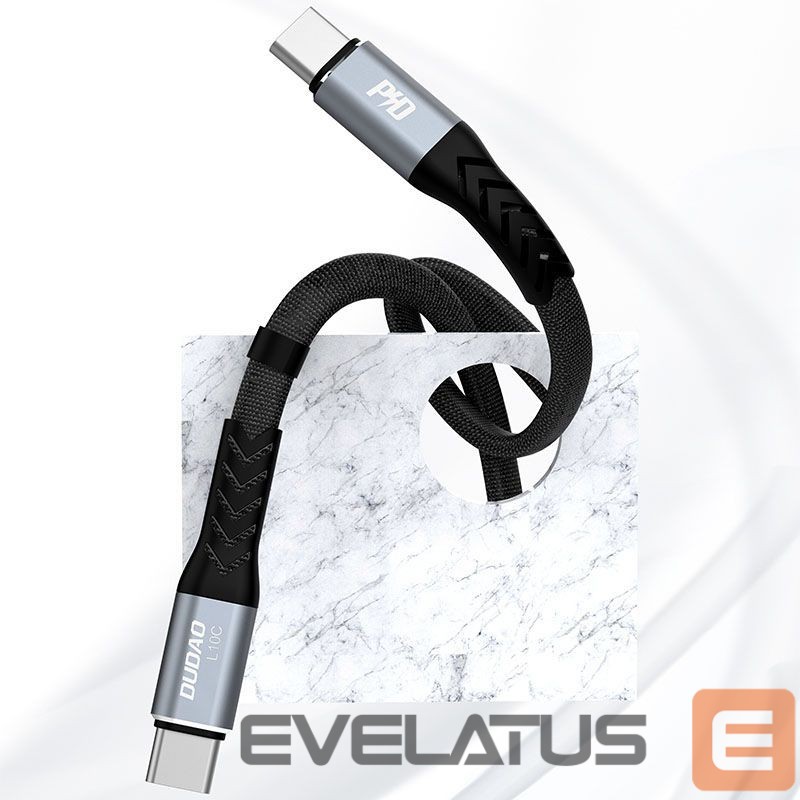 Cable Dudao Dudao L10C USB-C - USB-C PD cable 100W 5A 0.23m - black