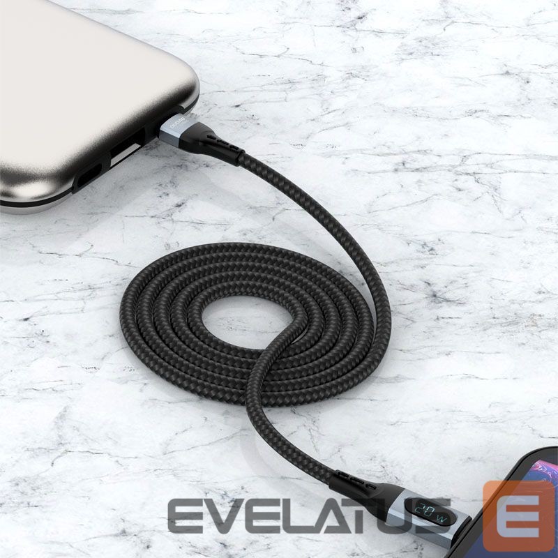 Converter Dudao Dudao USB Type C - Lightning cable fast charging PD 20W 1m black (L7MaxL)