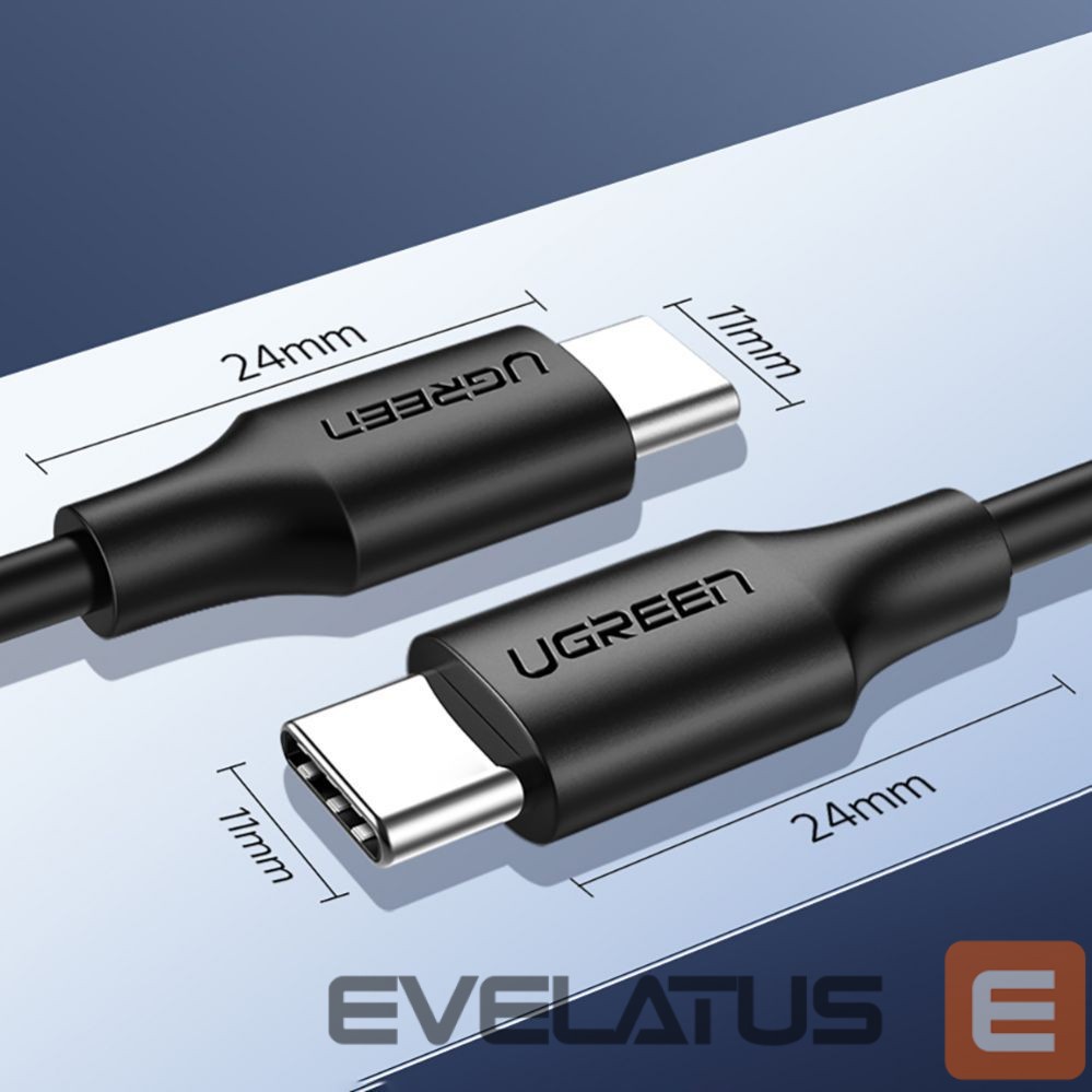 Cable Ugreen Ugreen US286 USB-C - USB-C PD QC 3A 480Mb/s cable 1.5m - black