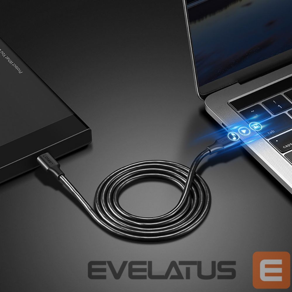 Cable Ugreen Ugreen US286 USB-C - USB-C PD QC 3A 480Mb/s cable 1.5m - black