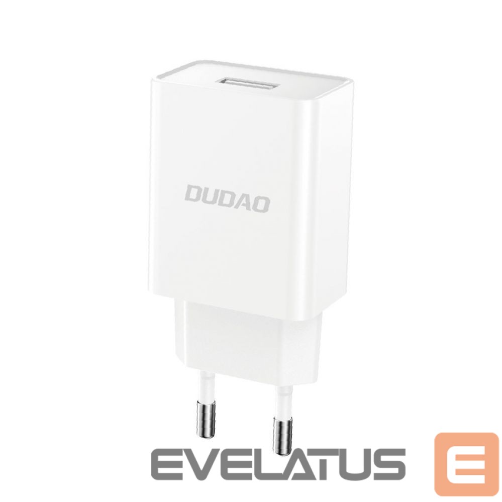 Adapter Dudao Dudao A4EU USB-A 2.1A wall charger - white + USB-A - USB-C cable