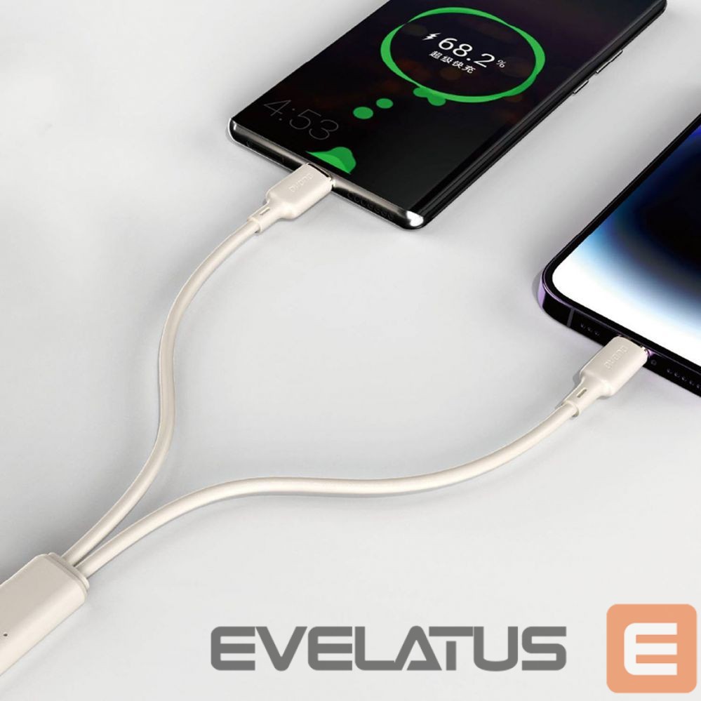 Other Phone Accessory Dudao Dudao L7SF 2in1 cable USB-C - USB-C / Lightning 100W 1.2m - beige