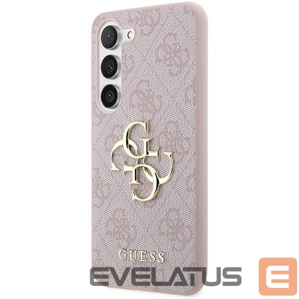 Other Phone Accessory Guess Guess 4G Big Metal Logo case for Samsung Galaxy S24 - pink