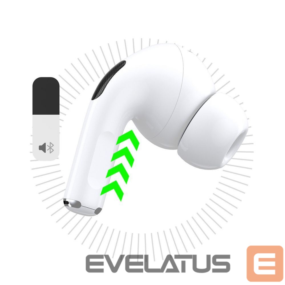Wireless headphones Dudao Dudao U19 in-ear TWS wireless Bluetooth 5.3 headphones with LED display - white