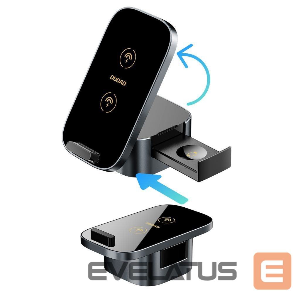 Adapter Dudao Dudao A11Pro+ 15W 3in1 Inductive Charger for Phone/Smartwatch/Headphones - Black