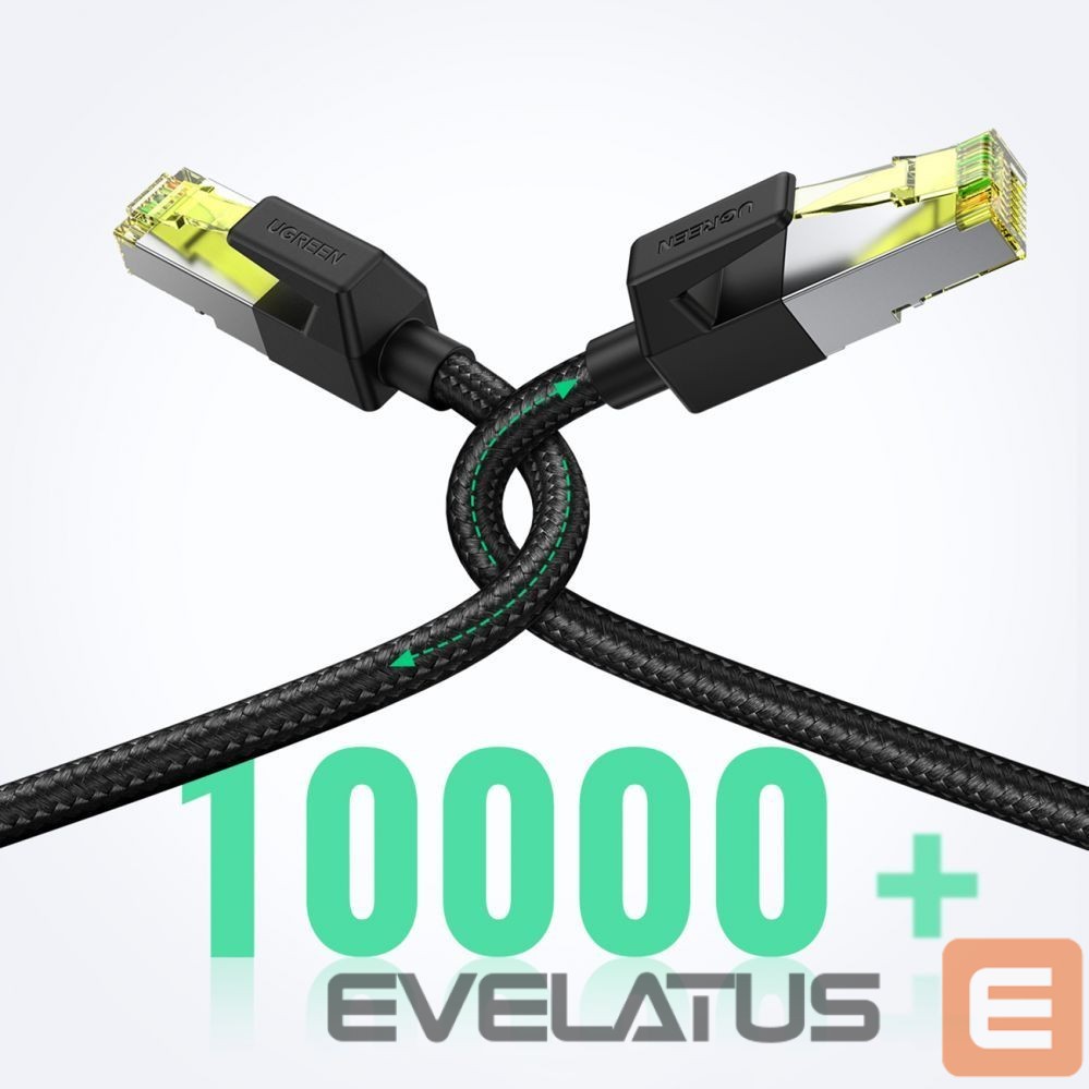 Cable Ugreen Ugreen NW150 80421 Ethernet RJ45 Cat 7 10Gbps Cable 1m - Black