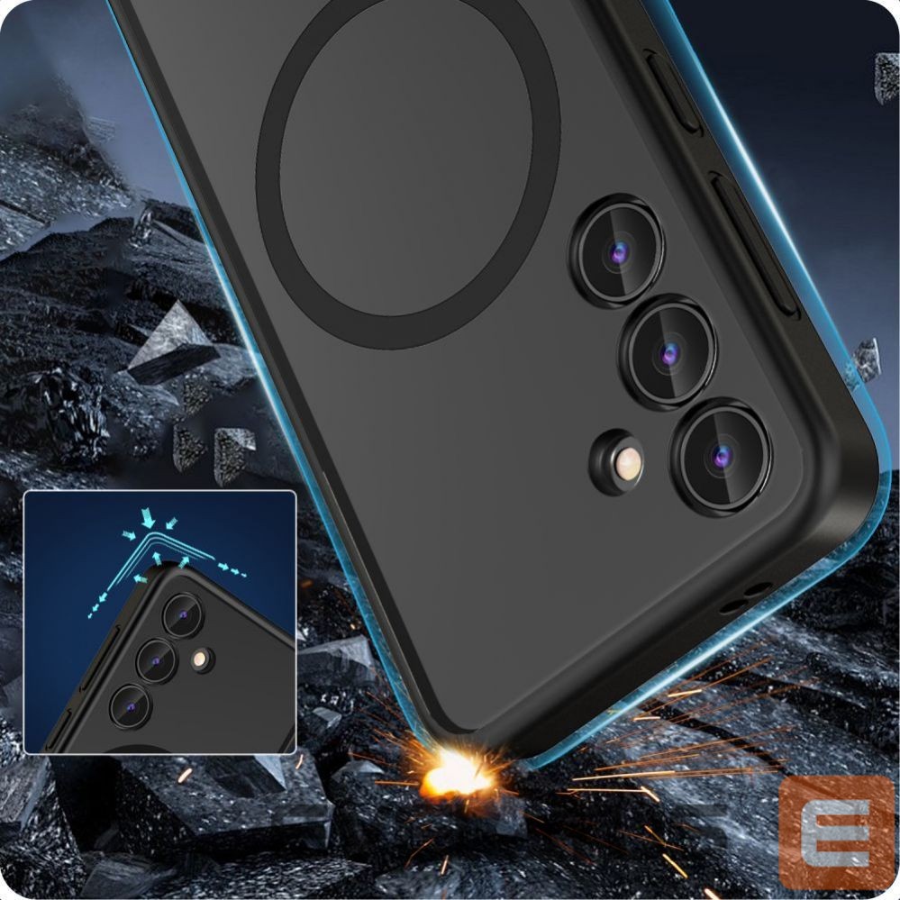 Back panel cover Tech-Protect Tech-Protect MagMat MagSafe Case for Samsung Galaxy S24 - Matte Black